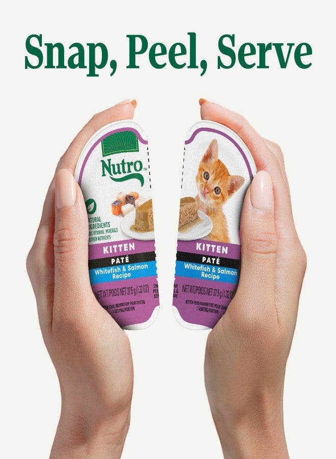 نوترو طعام القطط الرطب Nutro Perfect Portions Kitten بنكهة الدجاج وسمك السلمون الأبيض، عبوة مزدوجة 2.6 أونصة، 12 قطعة، 24 حصة (عبوة واحدة) - Image 5